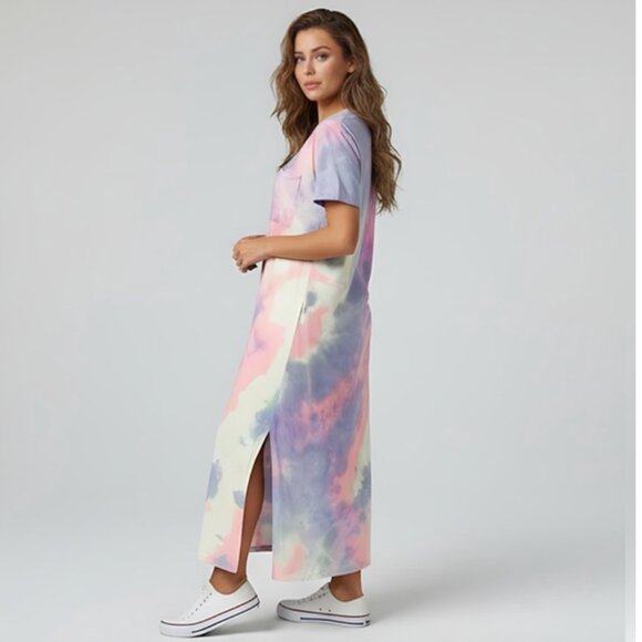 Tie Dye Maxi Dress - Picture 1 of 6
